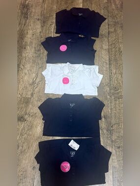 School uniform The Children's Place Girls' Navy and White Polo Tops Pack-NWT-5t